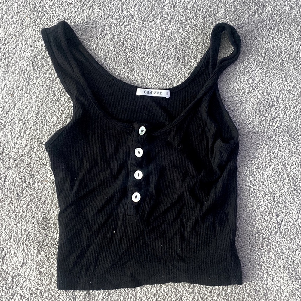 Colozoz- size small, button up tank top